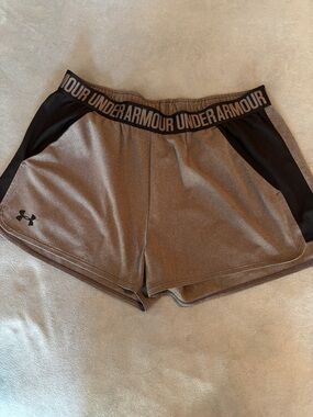 Under Armour Brown Shorts with Black Accents